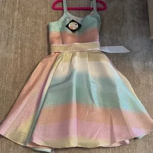 Halabaloo | Dresses | Halabaloo Pastel Rainbow Formal Dress | Poshmark